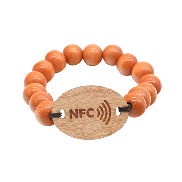 NFC珠子木卡RFID非标木卡木珠木头珠子手环定造